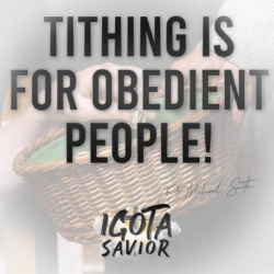 Tithing Is For Obedient People!