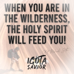 When You Are In The Wilderness, The Holy Spirt Will Feed You!
